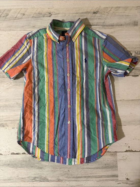 Polo Ralph Lauren Other - Polo by Ralph Lauren Multicolor Vertical Stripe Short-Sleeve Button-Down Shirt